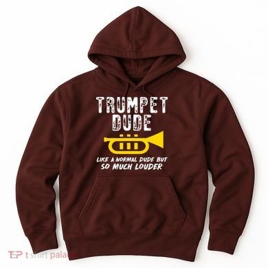 Marching School Band Funny Trumpet Hoodie