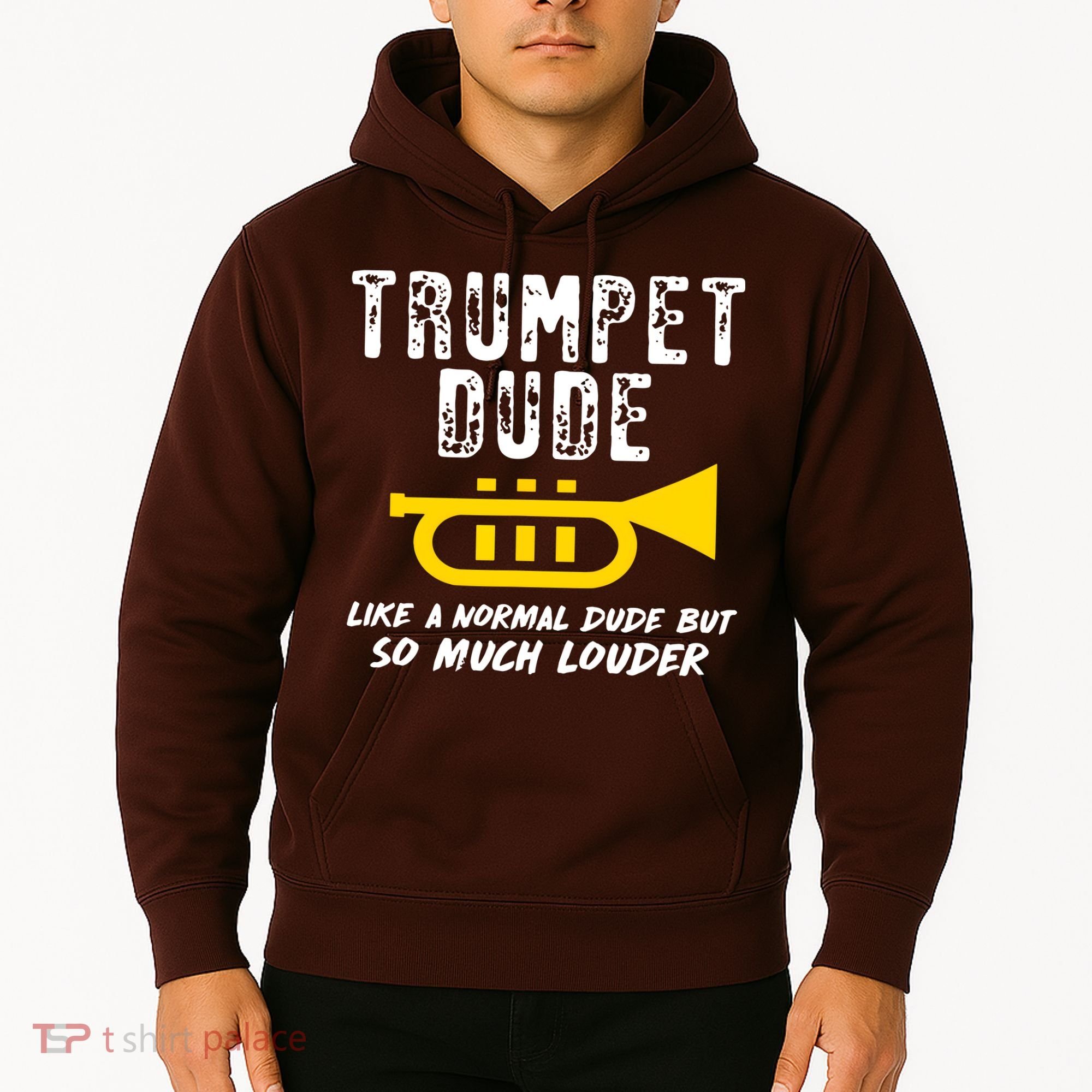 Marching School Band Funny Trumpet Hoodie