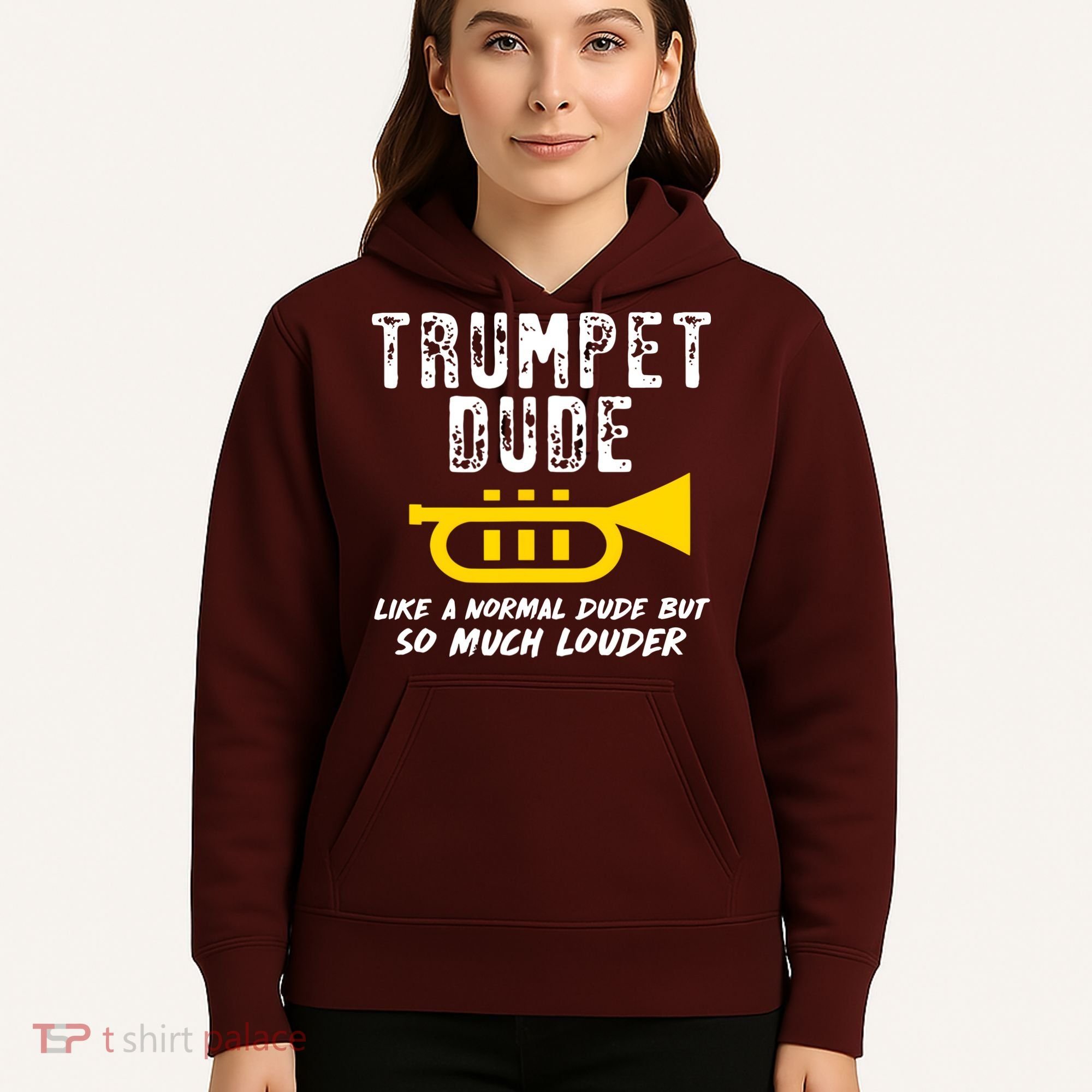 Marching School Band Funny Trumpet Hoodie