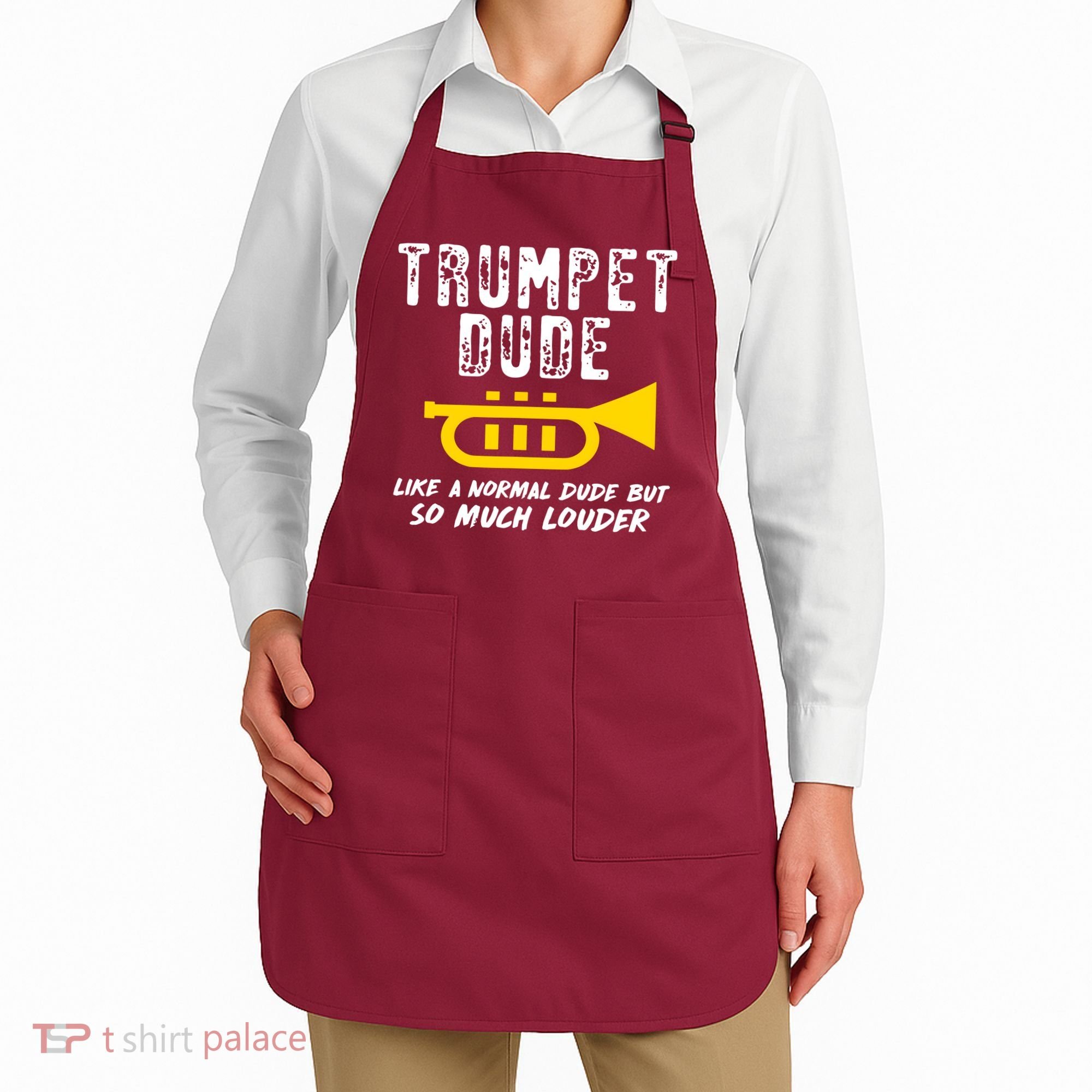 Marching School Band Funny Trumpet Apron