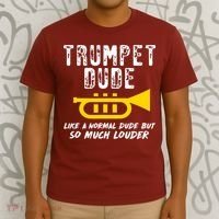Marching School Band Funny Trumpet T-Shirt thumb 3
