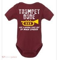 Marching School Band Funny Trumpet Baby Bodysuit thumb 0