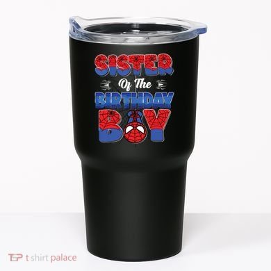 Matching Sister Birthday Boy Tumbler