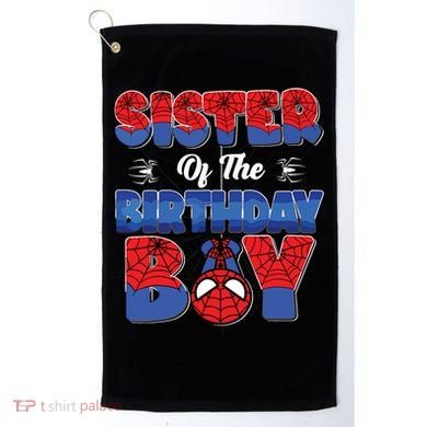 Matching Sister Birthday Boy Golf Towel