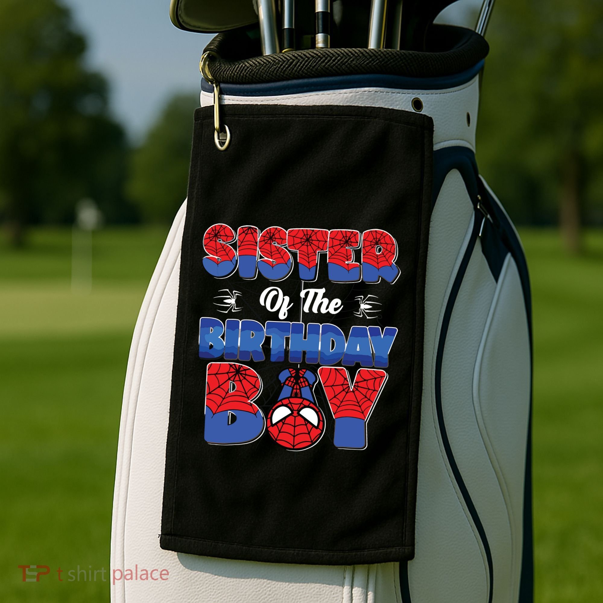 Matching Sister Birthday Boy Golf Towel