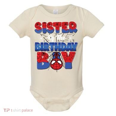 Matching Sister Birthday Boy Baby Bodysuit