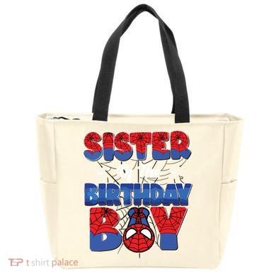 Matching Sister Birthday Boy Tote Bag