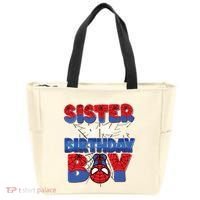 Matching Sister Birthday Boy Tote Bag thumb 0