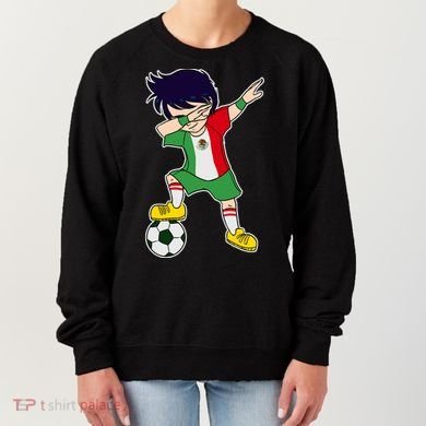 Mexican Dabbing Soccer Boy Mexico Women's Sweatshirt
