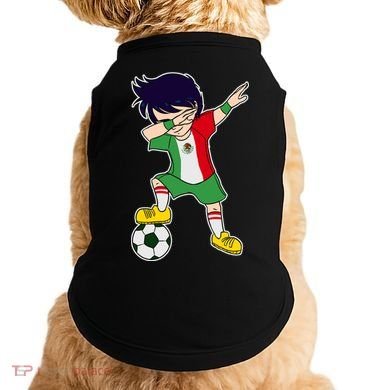 Mexican Dabbing Soccer Boy Mexico Doggie Tank