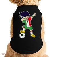 Mexican Dabbing Soccer Boy Mexico Doggie Tank thumb 0