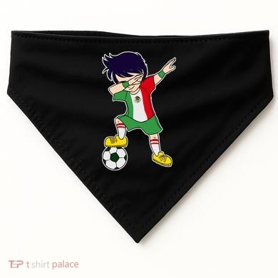 Mexican Dabbing Soccer Boy Mexico USA-Made Doggie Bandana