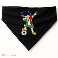 Mexican Dabbing Soccer Boy Mexico USA-Made Doggie Bandana thumb 0