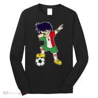 Mexican Dabbing Soccer Boy Mexico Long Sleeve Shirt thumb 0