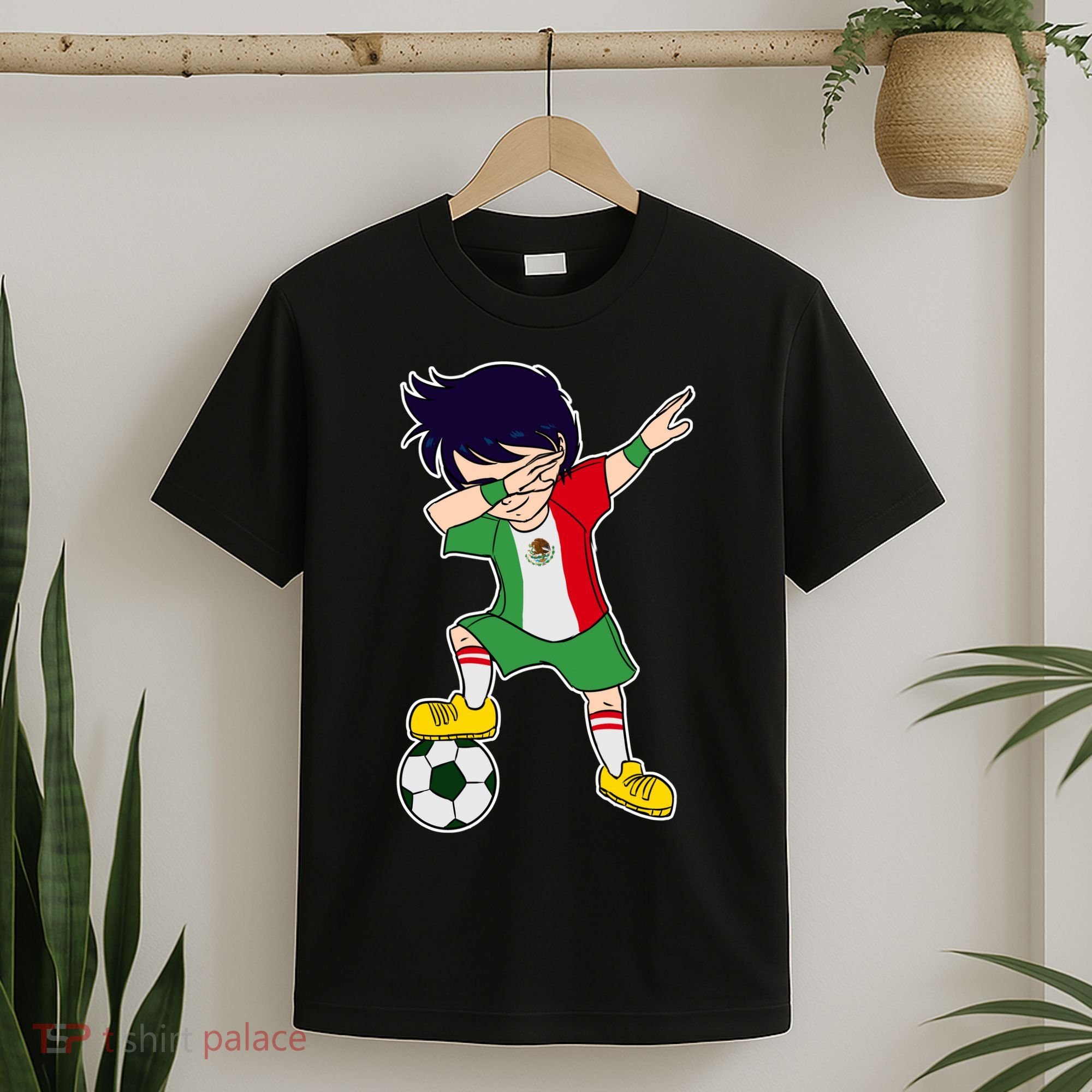 Mexican Dabbing Soccer Boy Mexico T-Shirt