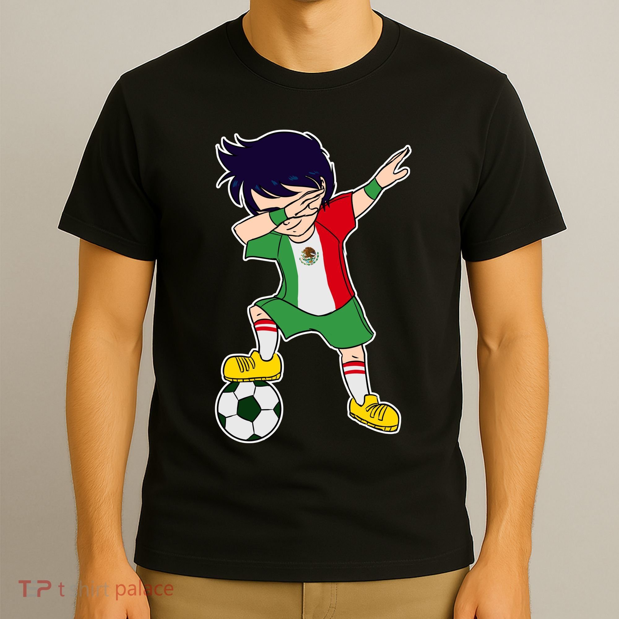 Mexican Dabbing Soccer Boy Mexico T-Shirt