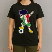 Mexican Dabbing Soccer Boy Mexico T-Shirt thumb 4