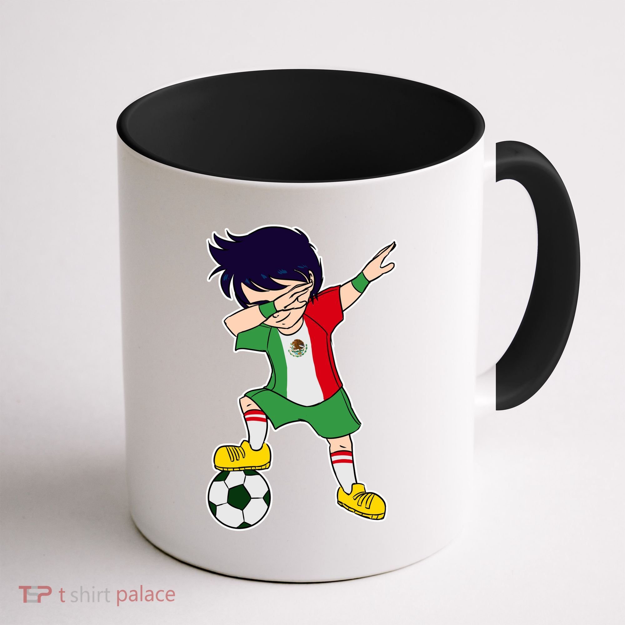 Mexican Dabbing Soccer Boy Mexico Coffee Mug