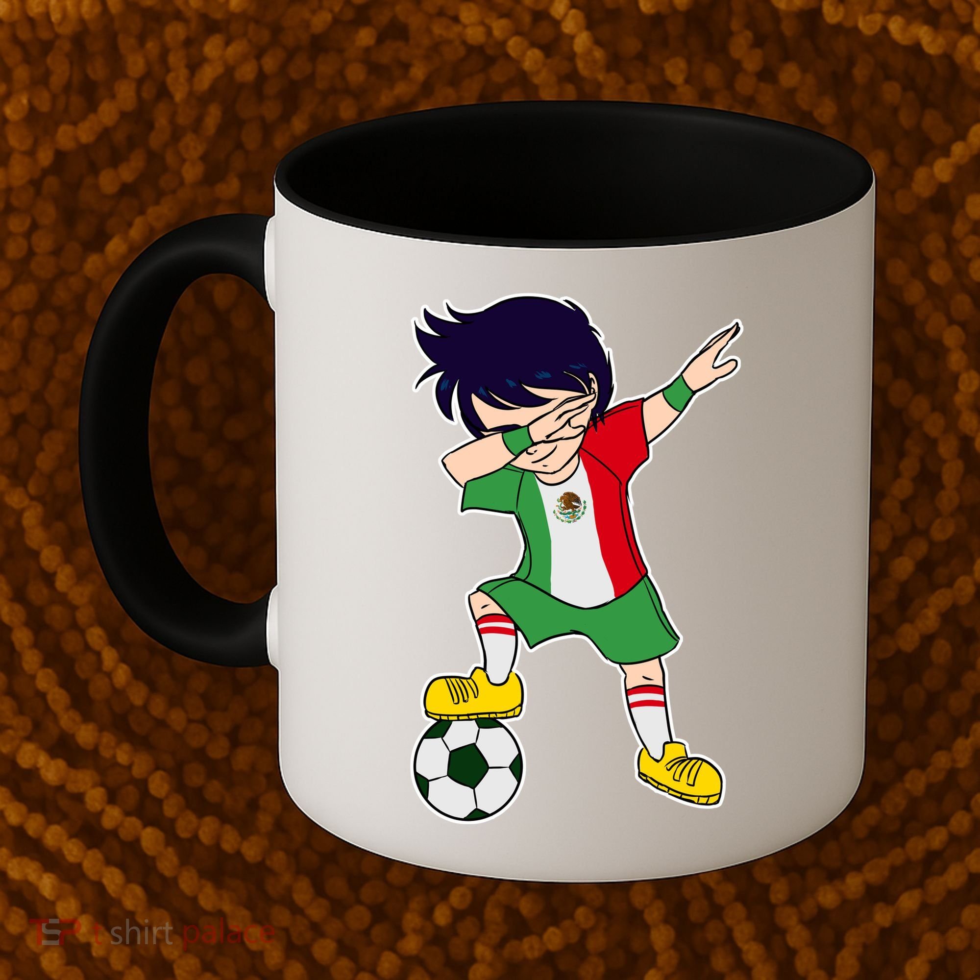 Mexican Dabbing Soccer Boy Mexico Coffee Mug