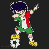 Mexican Dabbing Soccer Boy Mexico Beanie thumb 2