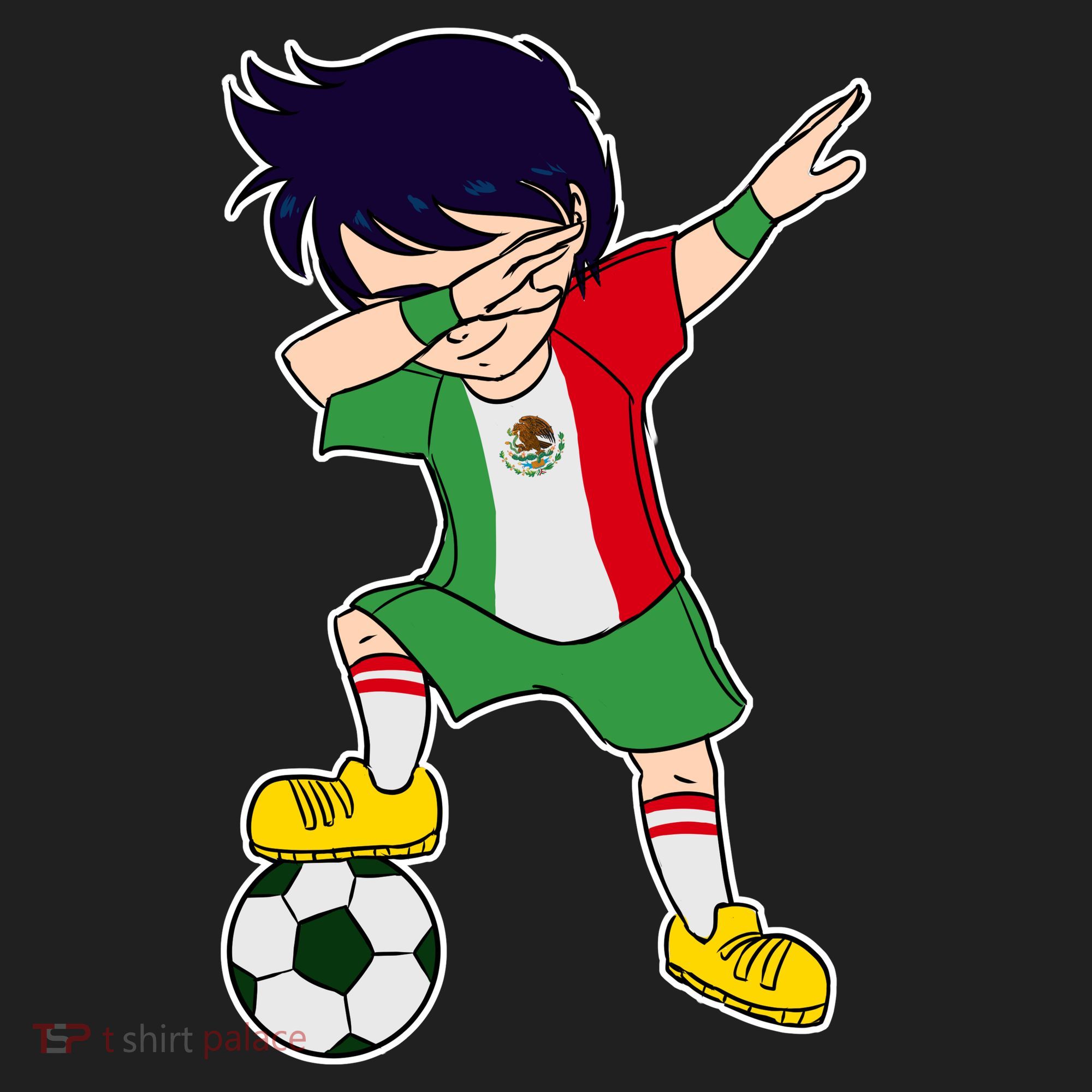 Mexican Dabbing Soccer Boy Mexico Beanie