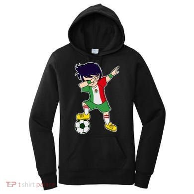 Mexican Dabbing Soccer Boy Mexico Women's Hoodie