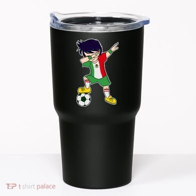 Mexican Dabbing Soccer Boy Mexico Tumbler
