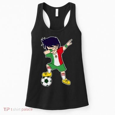 Mexican Dabbing Soccer Boy Mexico Women's Tank Top