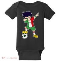 Mexican Dabbing Soccer Boy Mexico Baby Bodysuit thumb 0