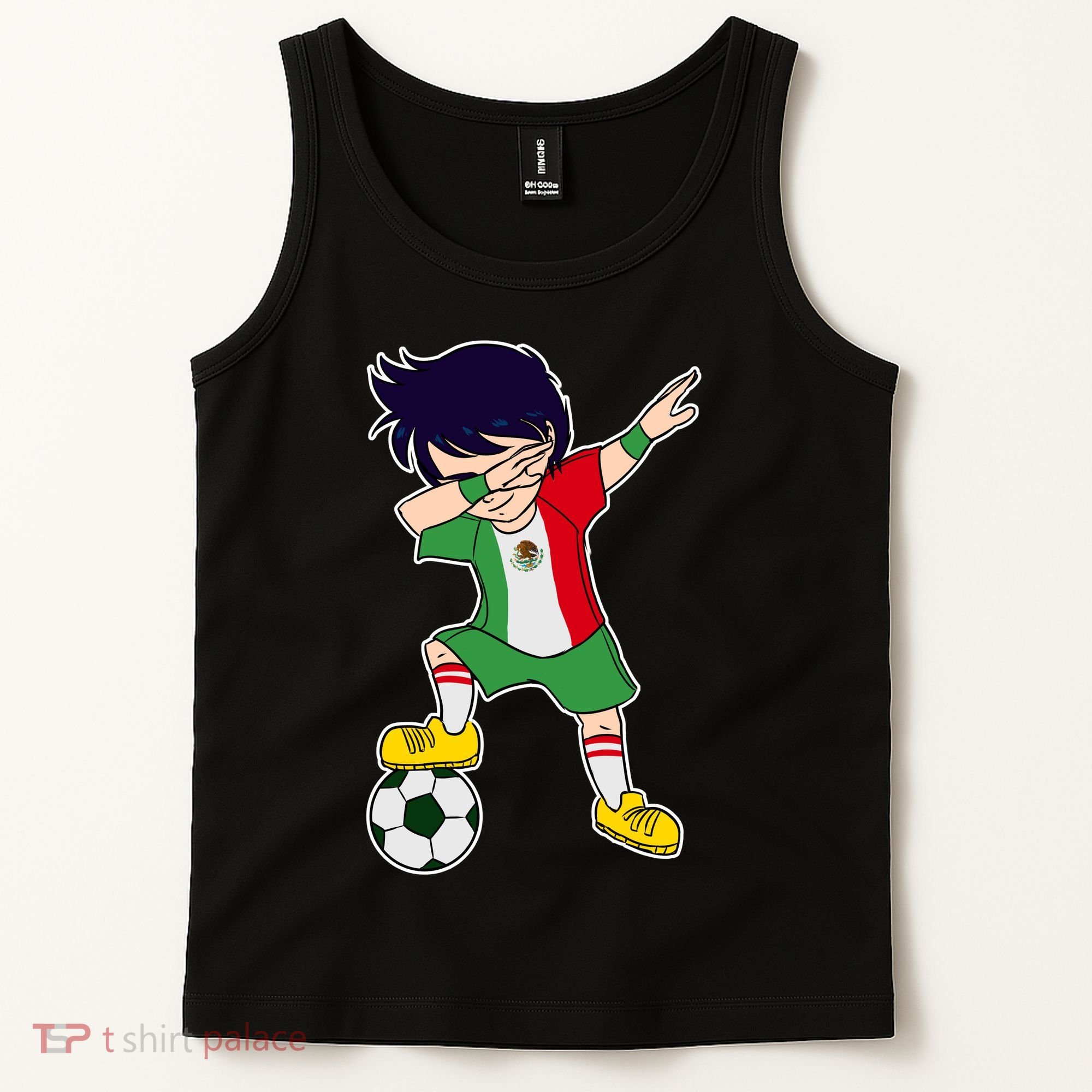 Mexican Dabbing Soccer Boy Mexico Tank Top