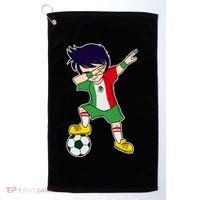 Mexican Dabbing Soccer Boy Mexico Golf Towel thumb 0