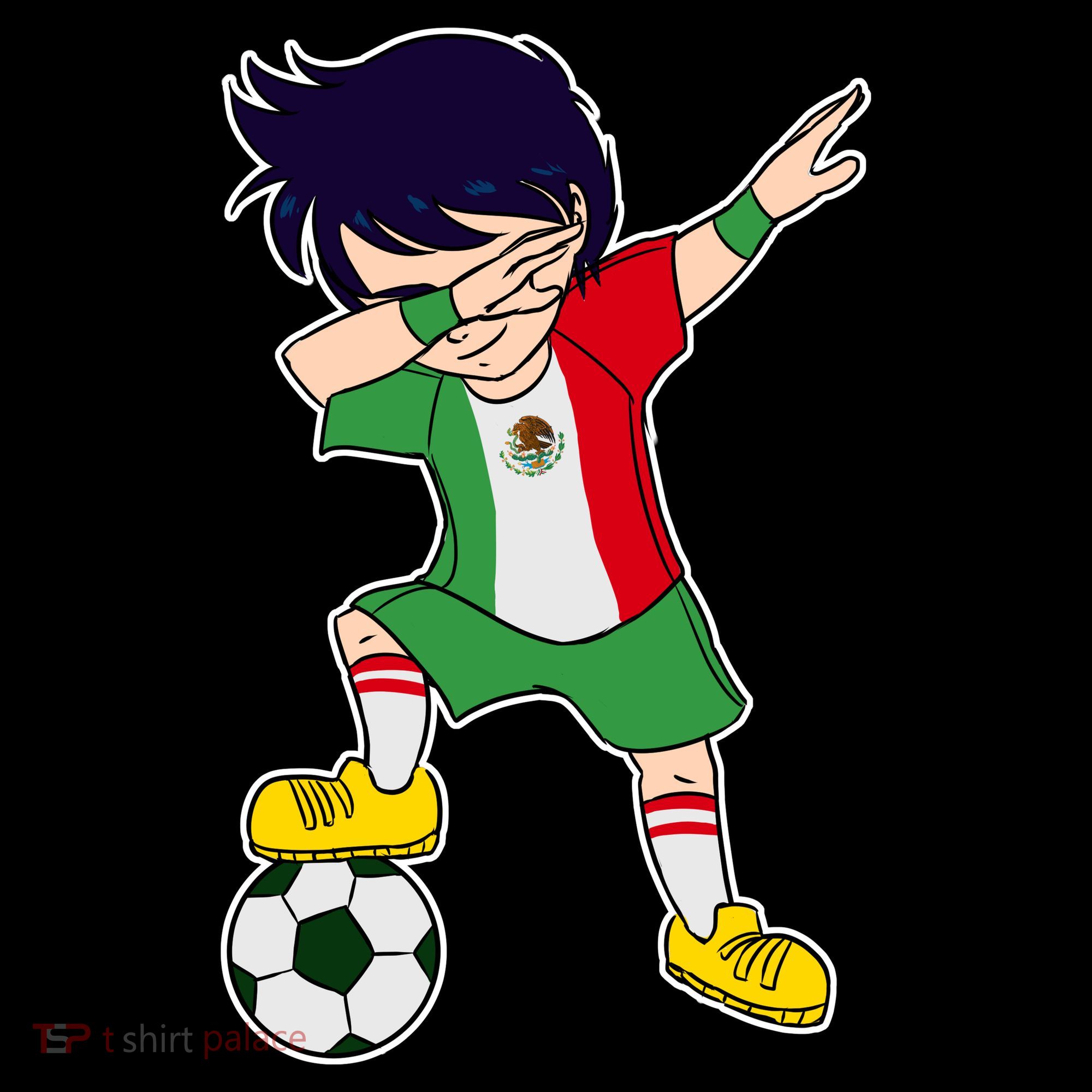 Mexican Dabbing Soccer Boy Mexico Women's T-Shirt