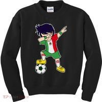Mexican Dabbing Soccer Boy Mexico Kids Sweatshirt thumb 0