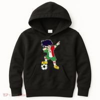 Mexican Dabbing Soccer Boy Mexico Kids Hoodie thumb 0