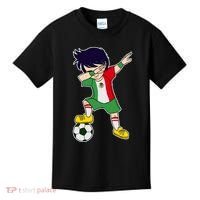 Mexican Dabbing Soccer Boy Mexico Kids T-Shirt thumb 0