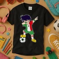 Mexican Dabbing Soccer Boy Mexico Kids T-Shirt thumb 3
