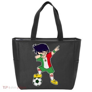 Mexican Dabbing Soccer Boy Mexico Tote Bag