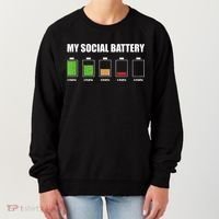 My Social Battery Low Energy Anti Social Gift Women's Sweatshirt thumb 0