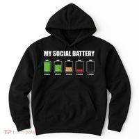 My Social Battery Low Energy Anti Social Gift Hoodie thumb 0