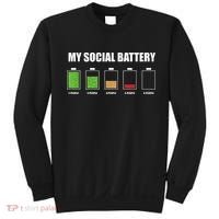 My Social Battery Low Energy Anti Social Gift Sweatshirt thumb 0