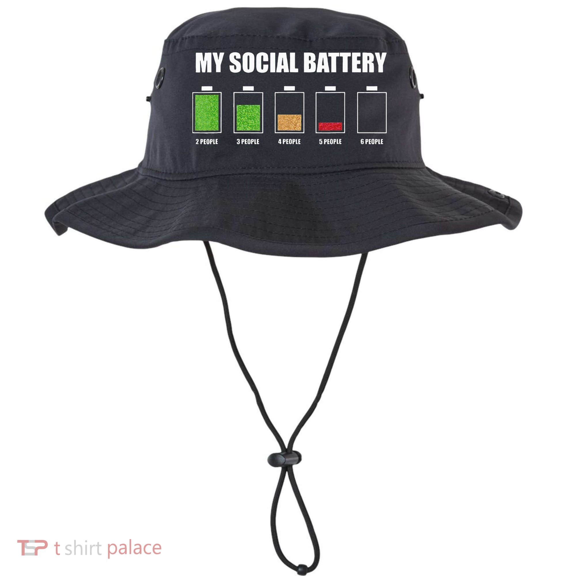 My Social Battery Low Energy Anti Social Gift Bucket Hat