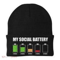 My Social Battery Low Energy Anti Social Gift Beanie thumb 0