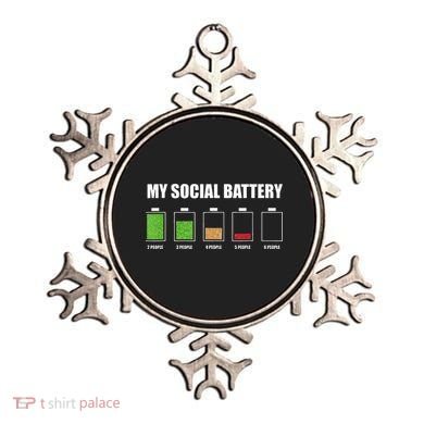 My Social Battery Low Energy Anti Social Gift Ornament