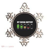 My Social Battery Low Energy Anti Social Gift Ornament thumb 0