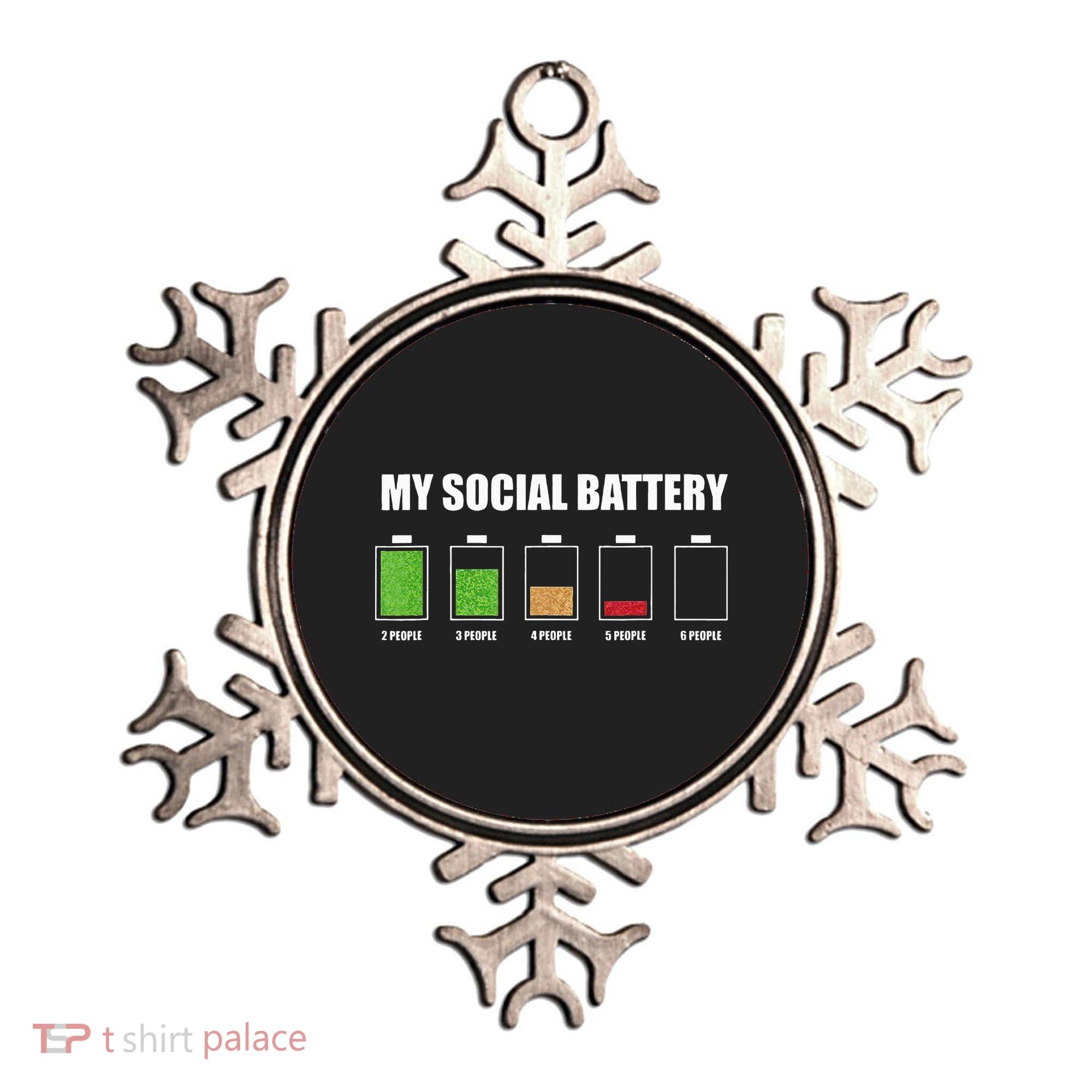 My Social Battery Low Energy Anti Social Gift Ornament