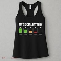 My Social Battery Low Energy Anti Social Gift Women's Tank Top thumb 3