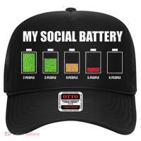 My Social Battery Low Energy Anti Social Gift Hat thumb 0