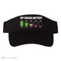 My Social Battery Low Energy Anti Social Gift Visor thumb 0
