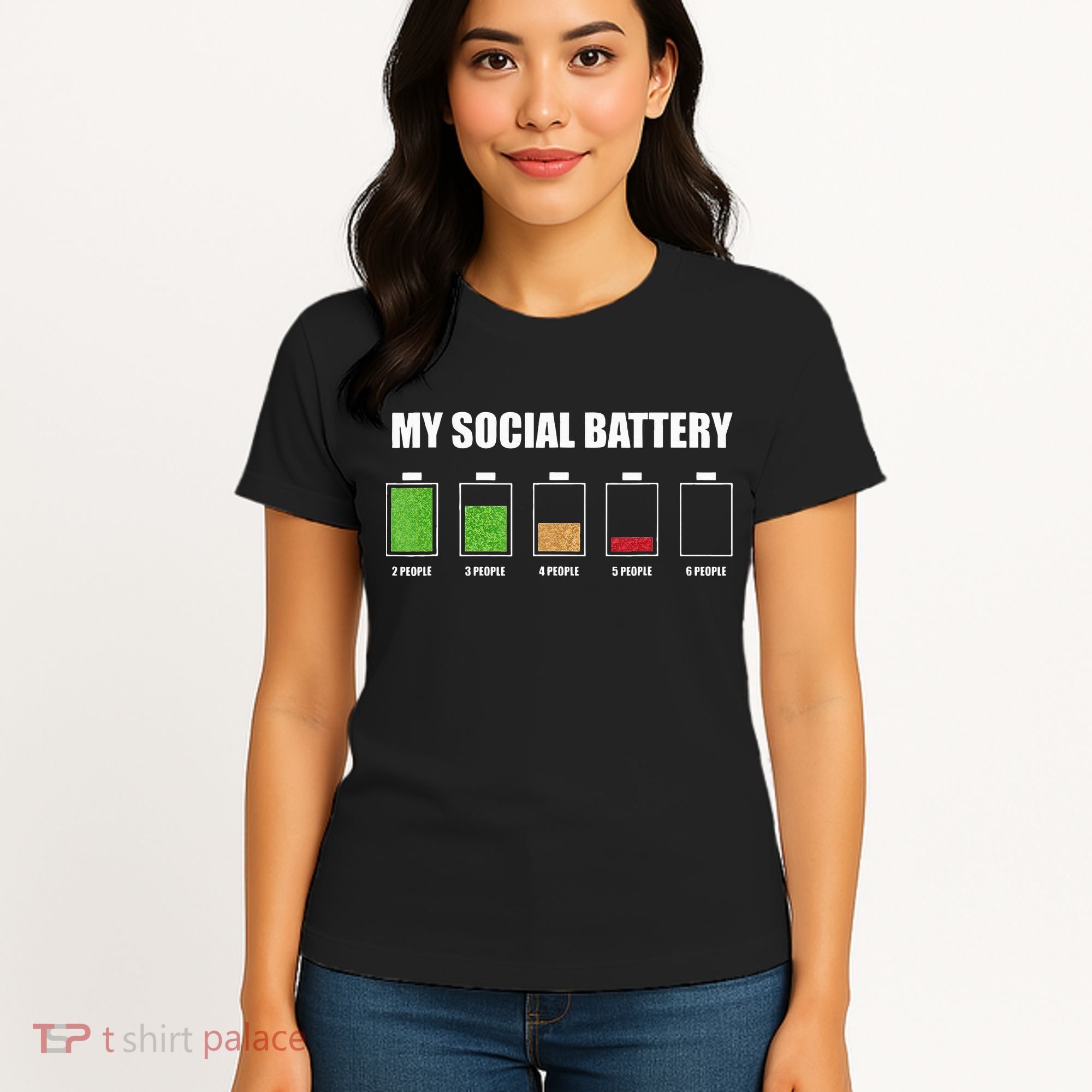 My Social Battery Low Energy Anti Social Gift Women's T-Shirt