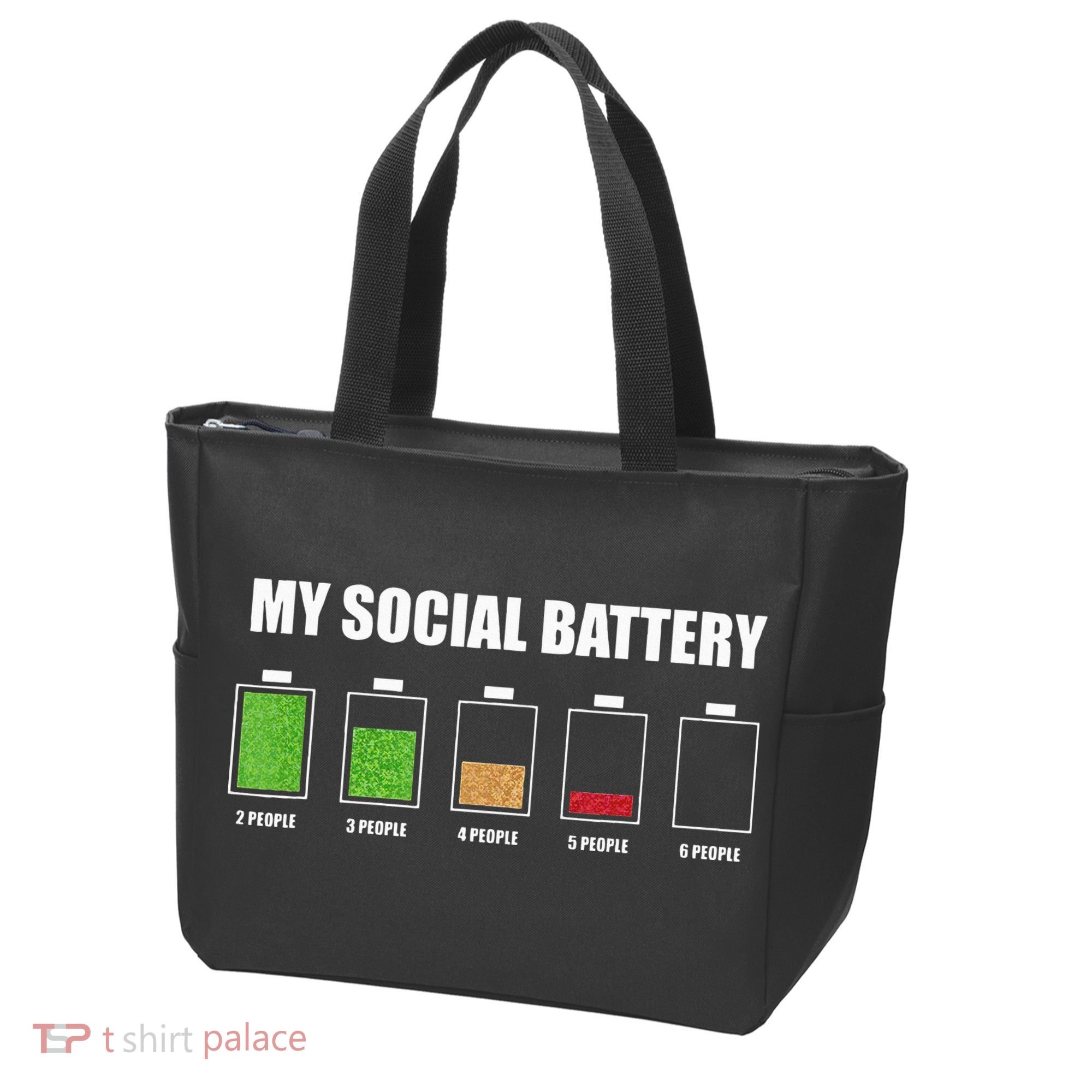 My Social Battery Low Energy Anti Social Gift Tote Bag